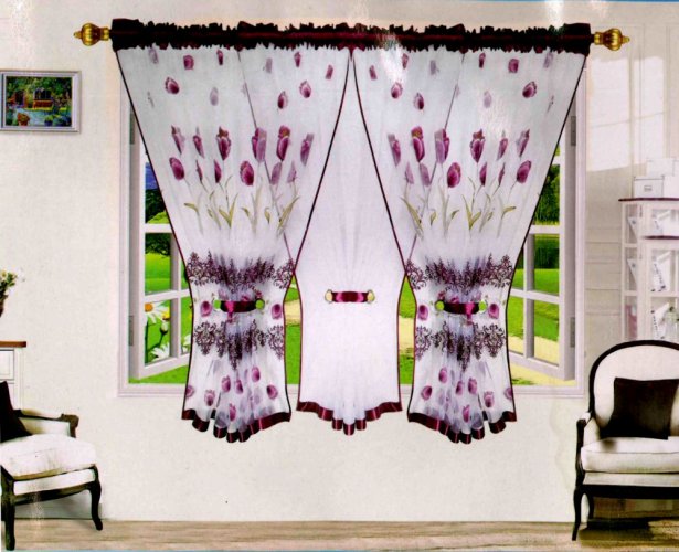 Hotová záclona Bára fialová 150x400 cm