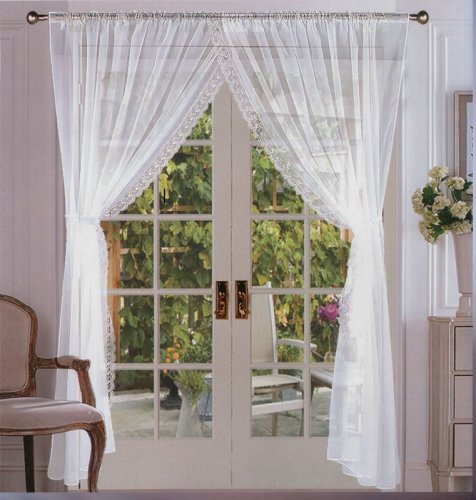Luxusní hotová balkónová záclona Helena 400x250 cm